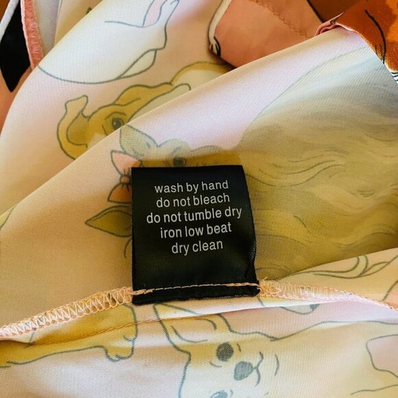 Anthropologie Karen Mabon Crufts Dog Theme Robe Size Large 10-14 - Picture 9 of 11